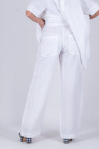 Linen Wide leg Pants AGNES - EUG Fashion