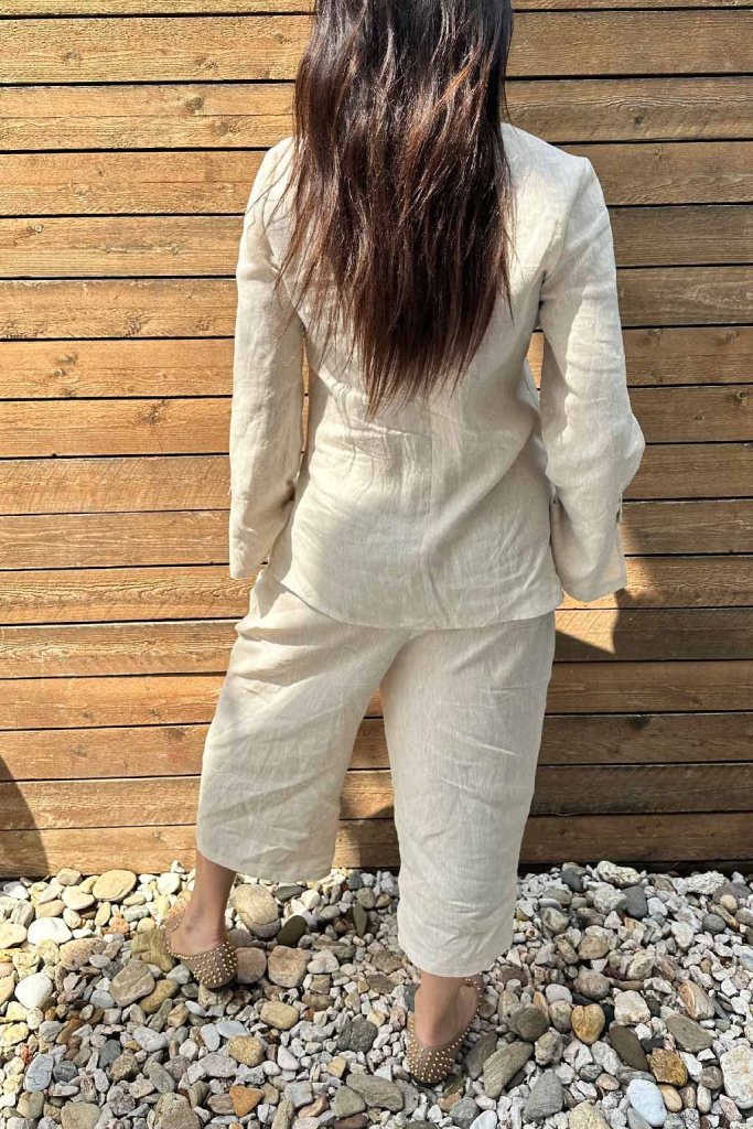 Linen Wide Pants Jada - EUG Fashion