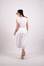 Linen Wide Pants NATAL - EUG Fashion