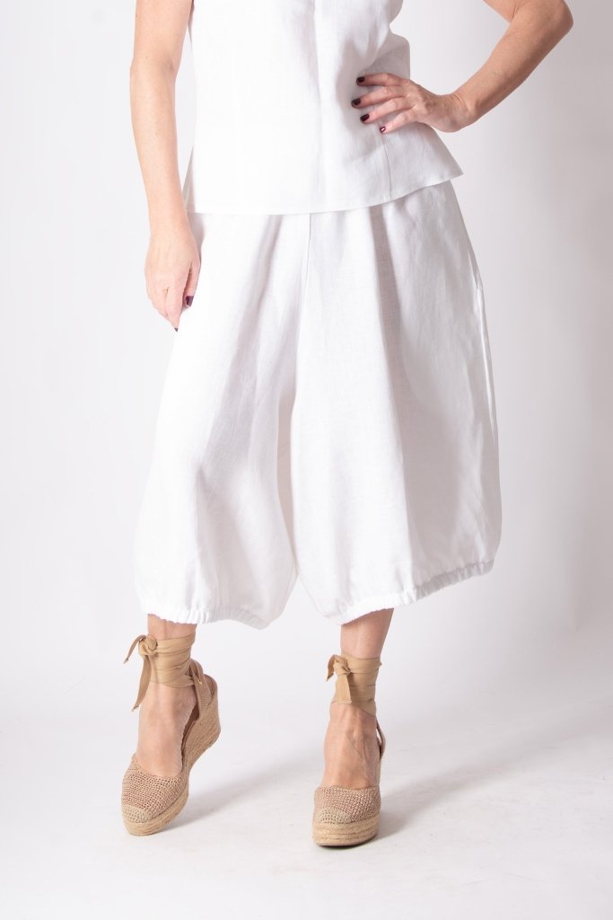 Linen Wide Pants NATAL - EUG Fashion