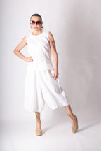 Linen Wide Pants NATAL - EUG Fashion