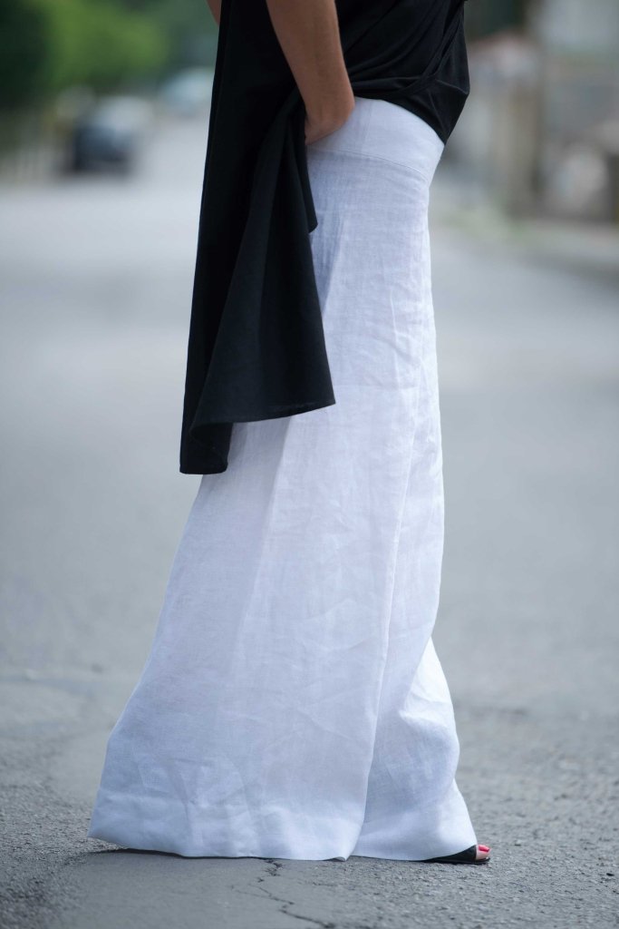 Linen Wide Pants PAMELA - EUG Fashion