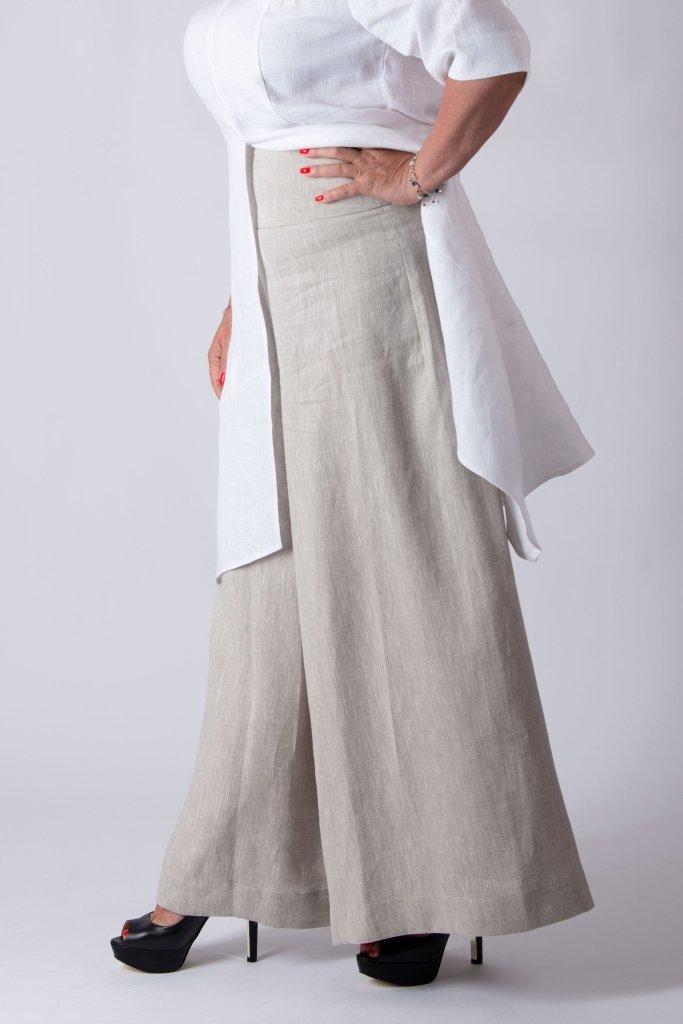 Linen Wide Pants PAMELA - EUG Fashion