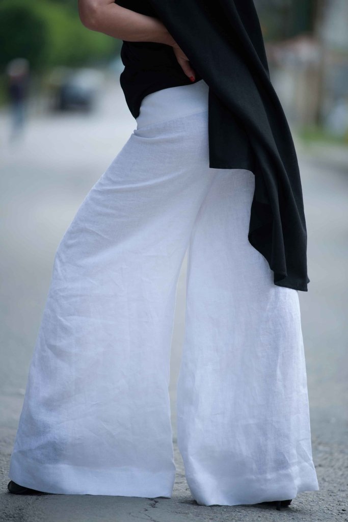 Linen Wide Pants PAMELA - EUG Fashion