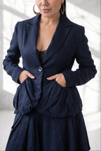 linen-woman-blue-jacket