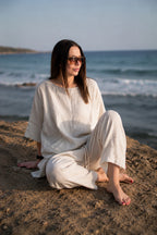 Two-Piece Linen Outfit - Alexa