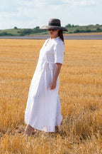 Linen Wrap Dress VERONA - EUG Fashion
