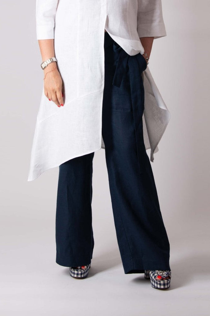 Linen Wrap Pants NASY - EUG Fashion