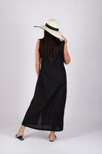 linen_black_dress EUG fashion