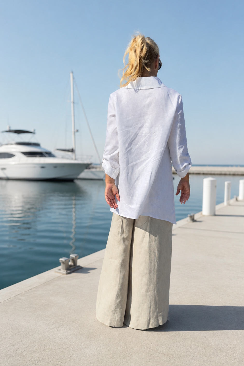 white linen shirt palermo