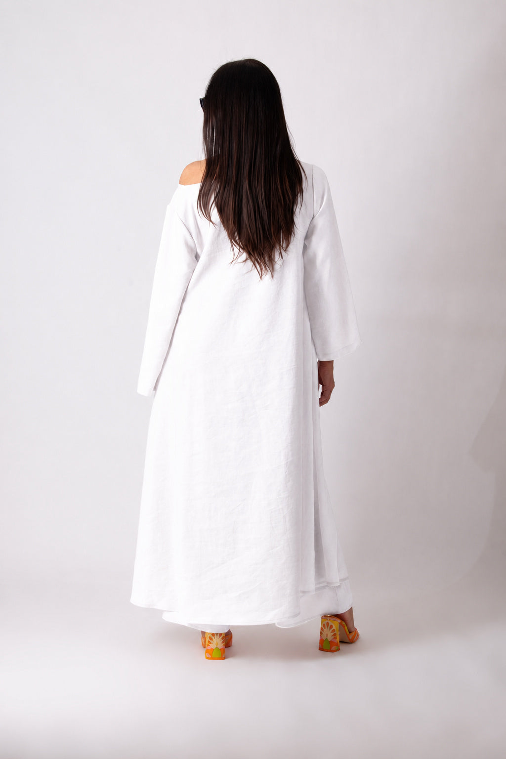 Linen 2 pcs set pants and top  Eug fashion #white