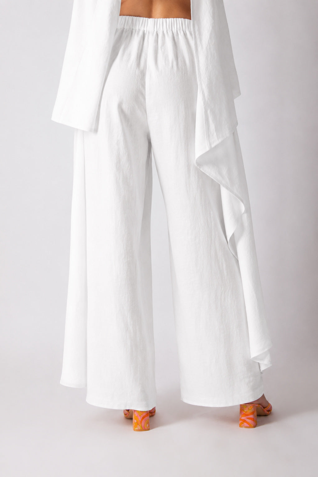 Linen white pants #white