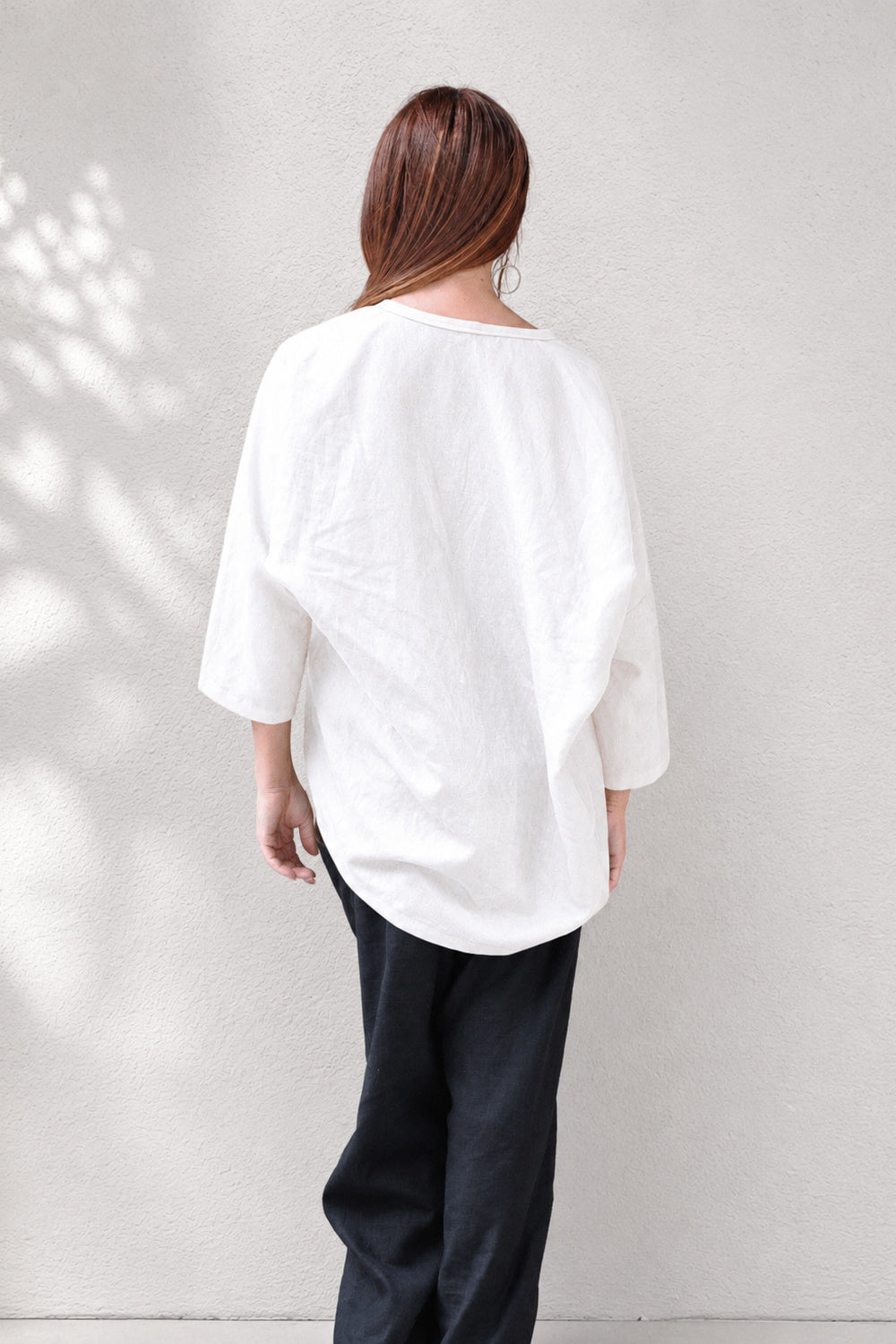 Linen top #white