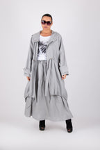 Linen Flounces Skirt - EUGF