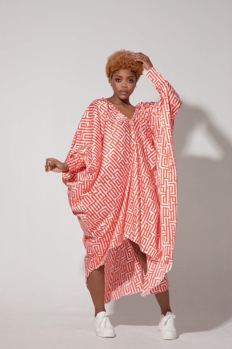 Long Chiffon Summer Kaftan PREA - EUG FASHION
