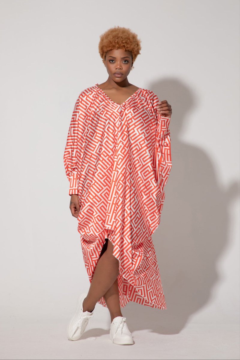Long Chiffon Summer Kaftan PREA - EUG FASHION