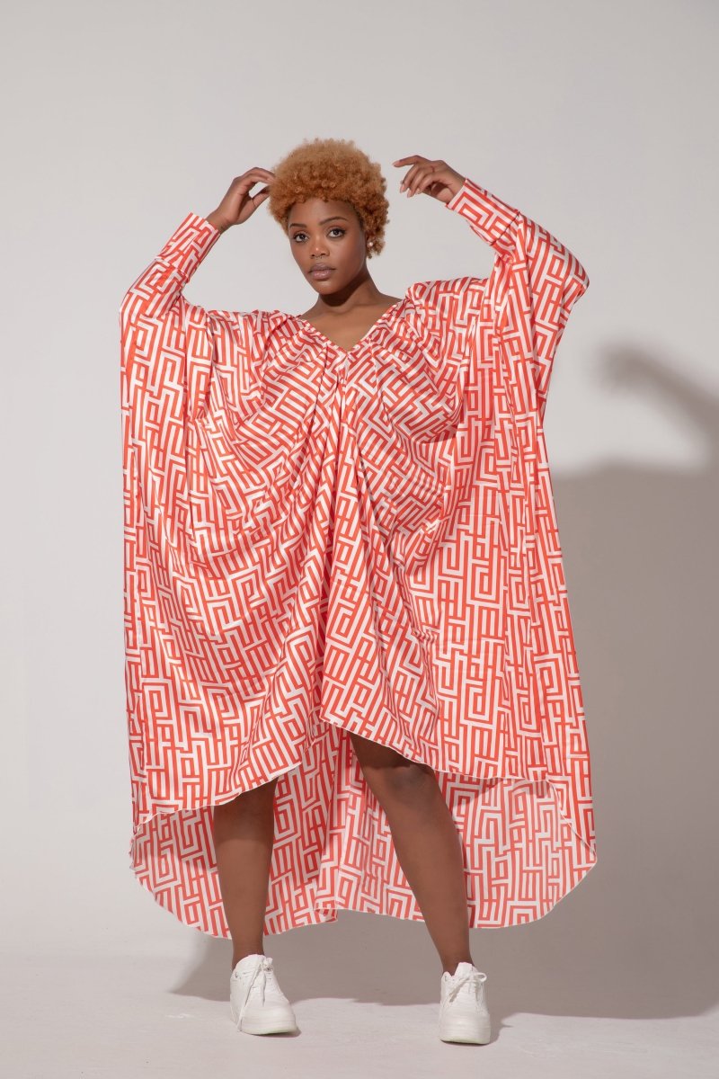 Long Chiffon Summer Kaftan PREA - EUG FASHION