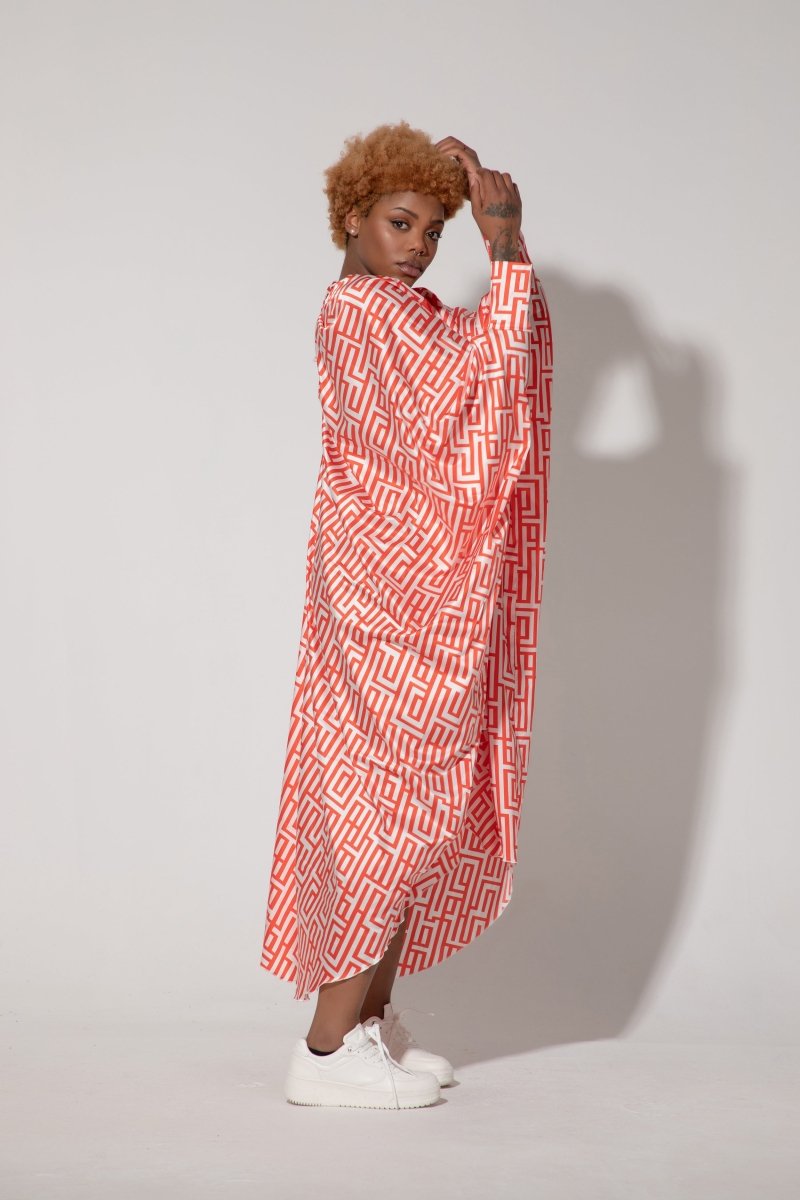 Long Chiffon Summer Kaftan PREA - EUG FASHION