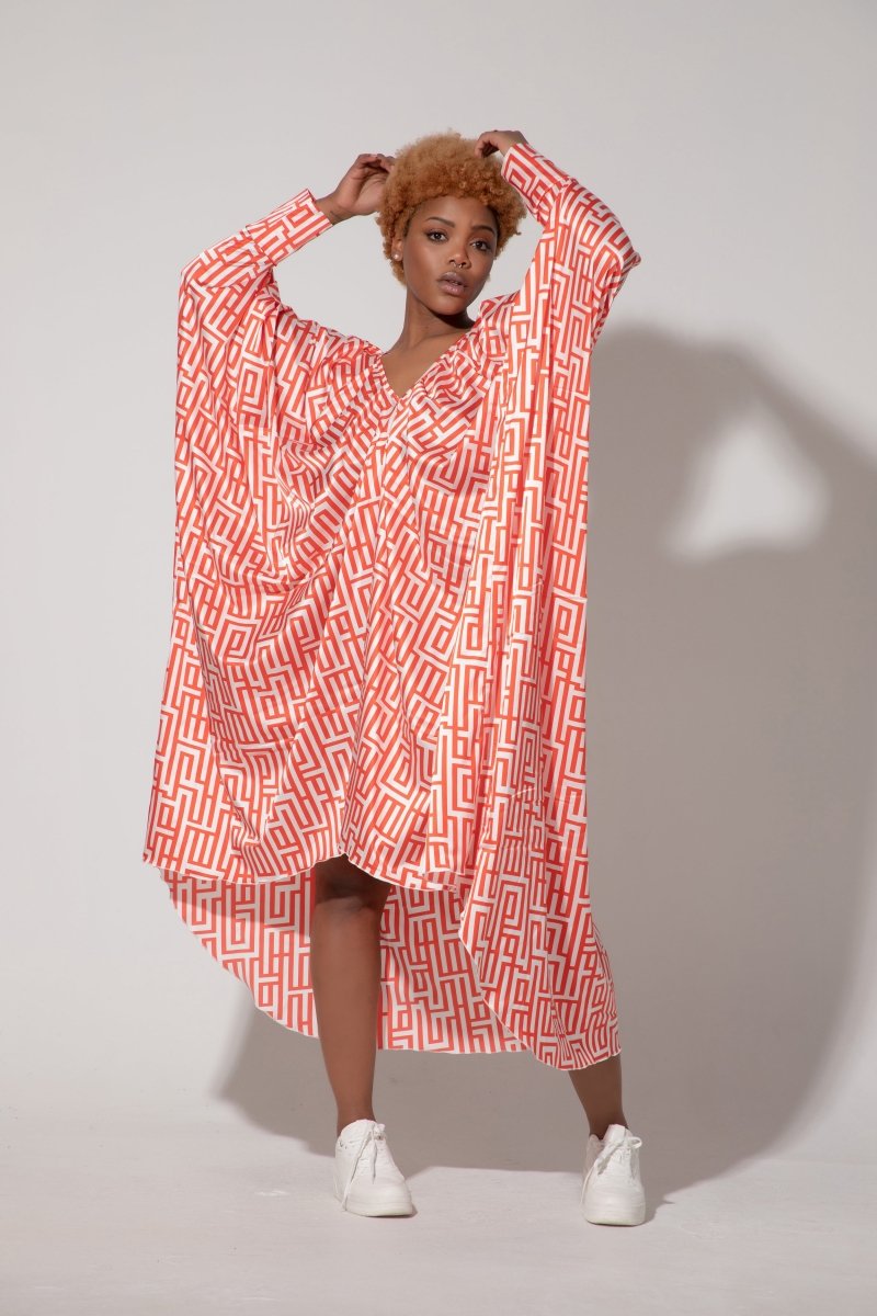 Long Chiffon Summer Kaftan PREA - EUG FASHION