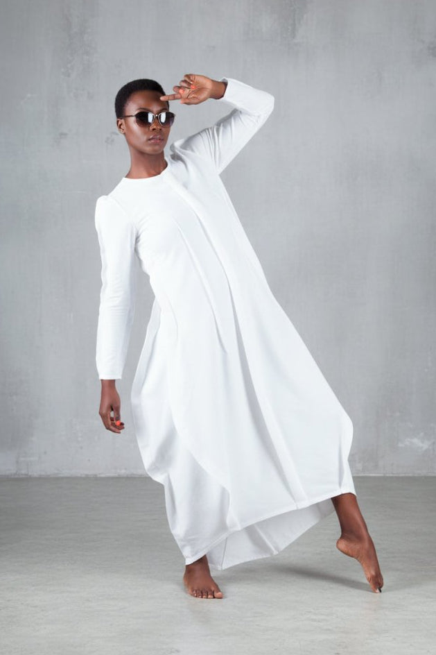 Long Cotton dress BENITA - EUG Fashion