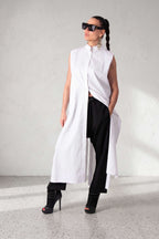 Long cotton shirt  - EUG fashion #white
