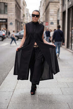 Long cotton shirt  - EUG fashion #black