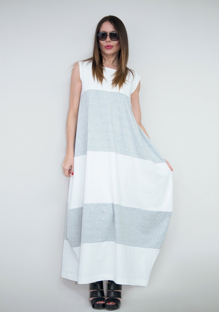 Long Dress with 2 sides pockets KORA - EUG Fashion EugFashion 