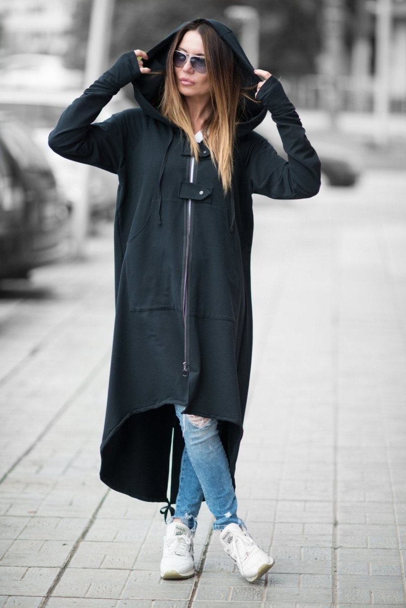 Long Hooded Sweatshirt MADISON - EUG Fashion