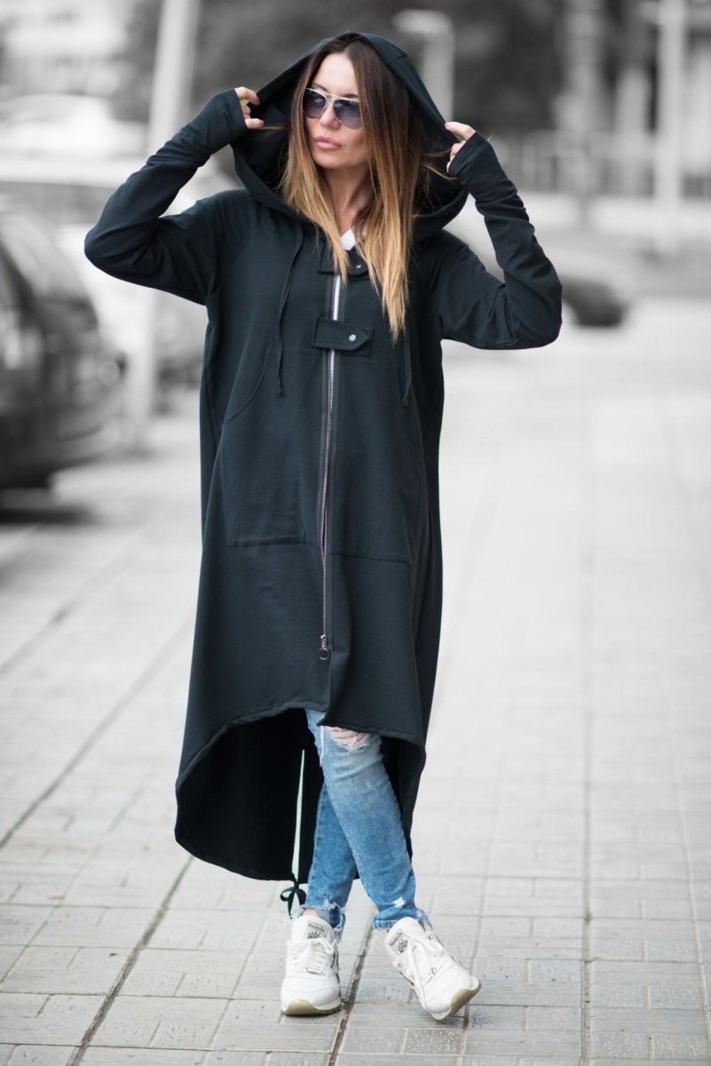 Long Hooded Sweatshirt MADISON - EUG Fashion EugFashion 