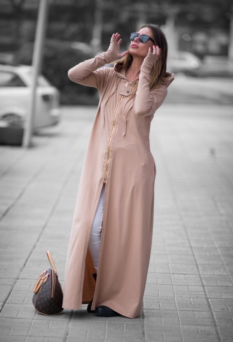 Long hooded vest MARIANA