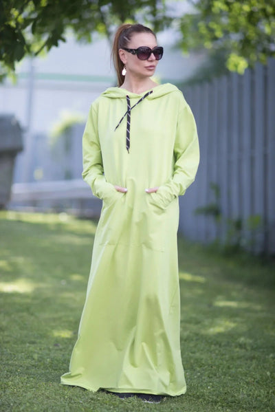 Long Hooded Women Dress BORISA - EUG Fashion EugFashion 