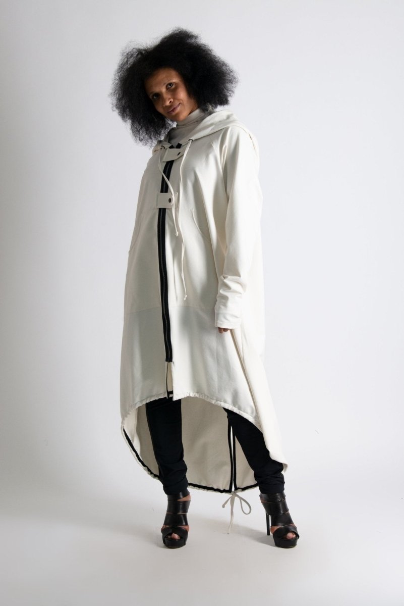Long Hooded Zipper Sweatshirt MADISON - EUG Fashion
