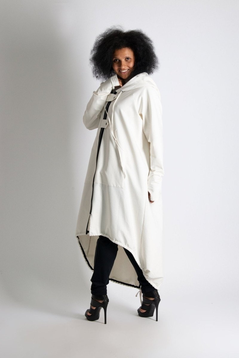 Long Hooded Zipper Sweatshirt MADISON - EUG Fashion