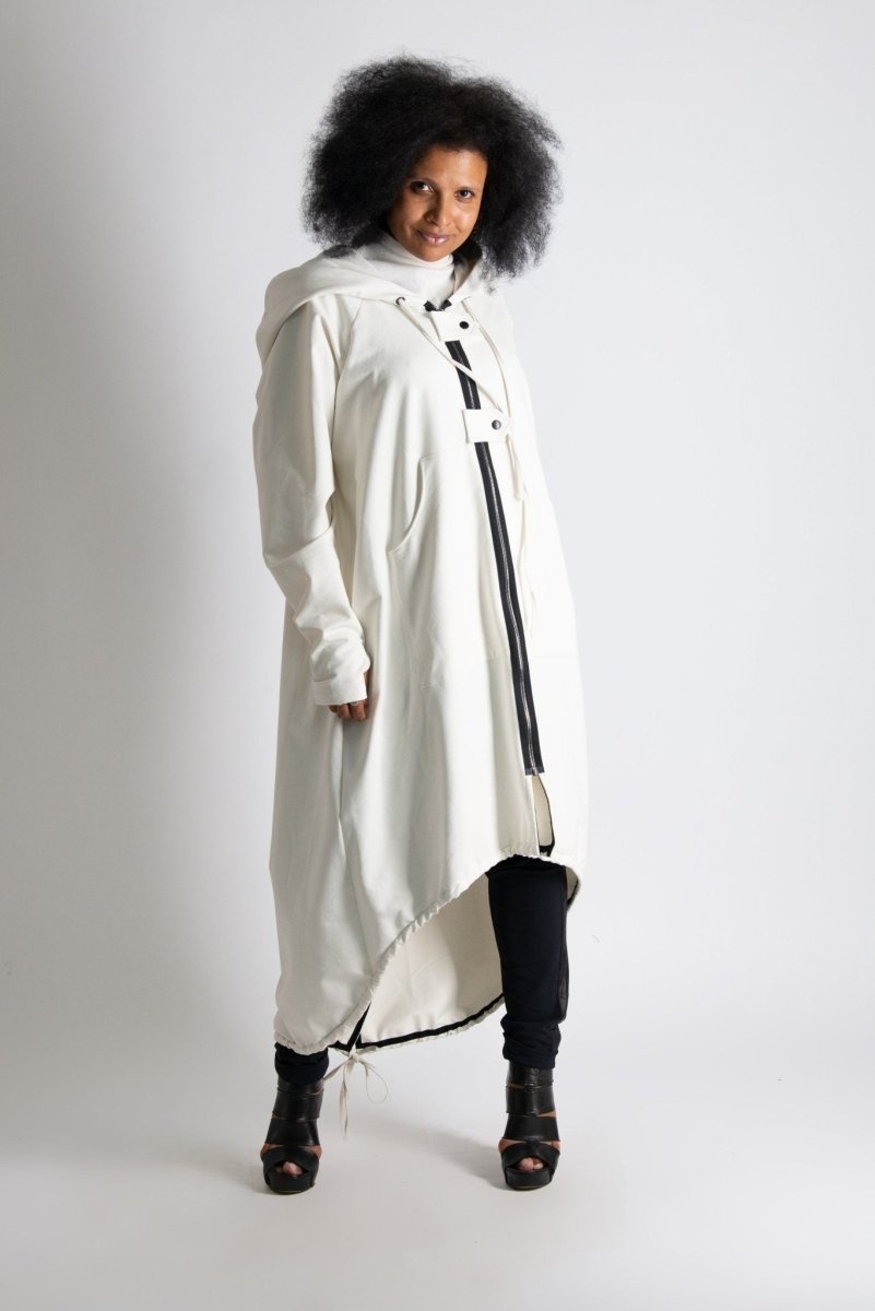 Long Hooded Zipper Sweatshirt MADISON - EUG Fashion