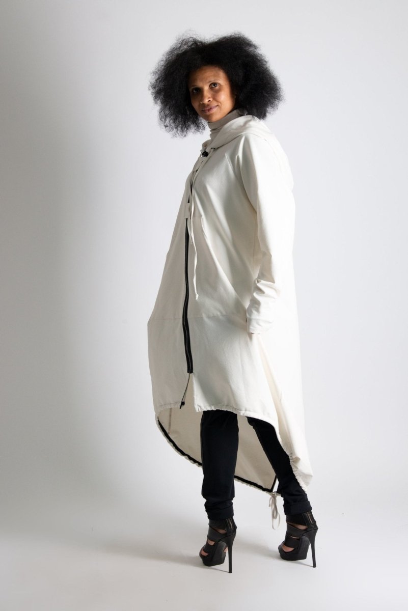 Long Hooded Zipper Sweatshirt MADISON - EUG Fashion