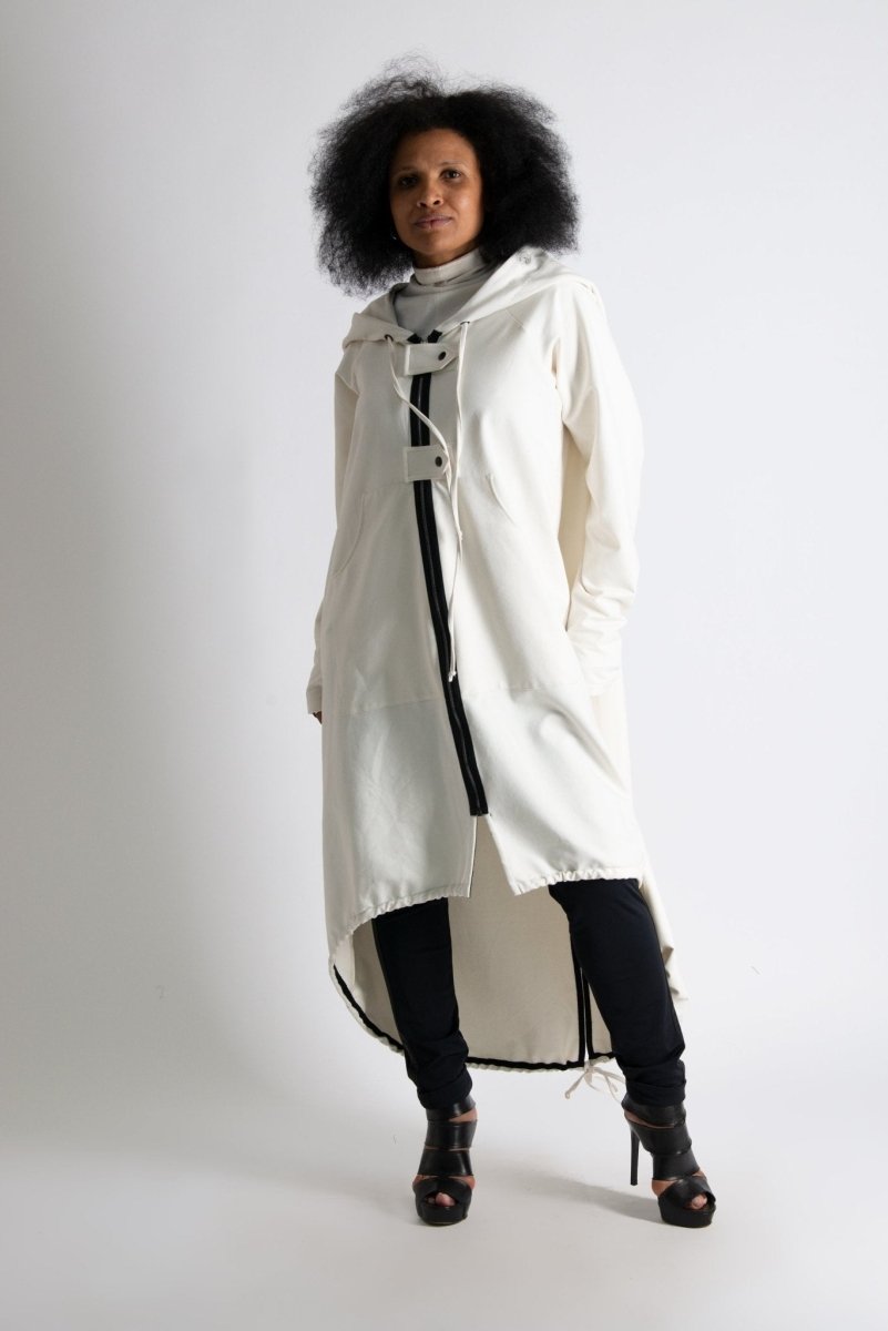 Long Hooded Zipper Sweatshirt MADISON - EUG Fashion