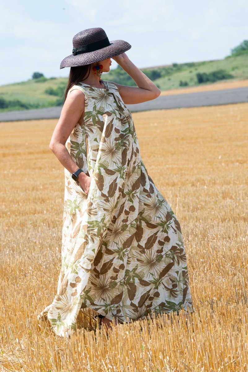 Long Linen Dress DARA - EUG Fashion