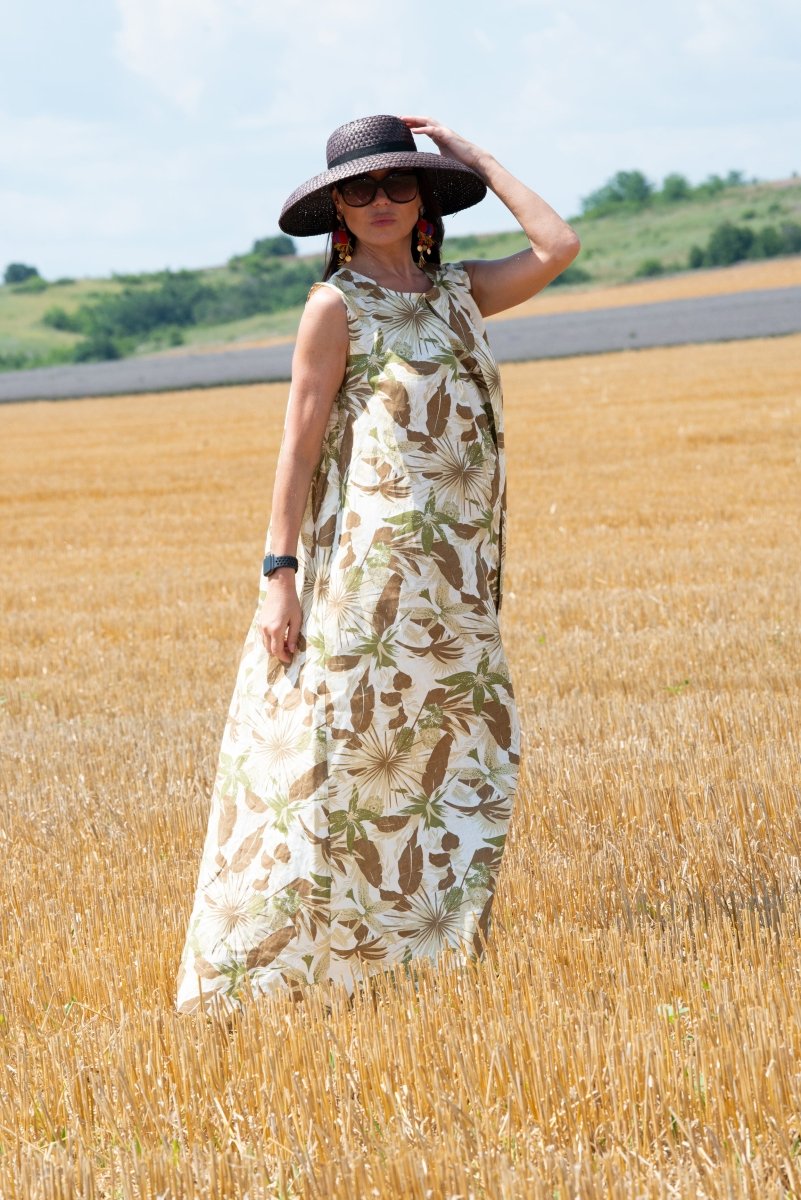 Long Linen Dress DARA - EUG Fashion