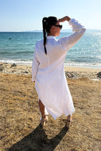 Long linen dress ENAS - EUG Fashion