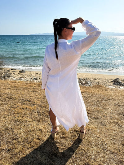 Long linen dress ENAS - EUG Fashion EugFashion 