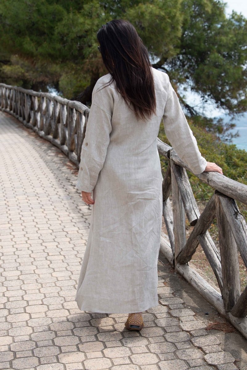 Long linen dress ENAS - EUG Fashion EugFashion 