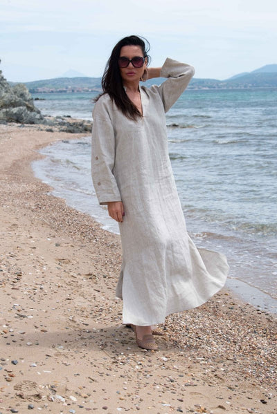 Long linen dress ENAS - EUG Fashion EugFashion 