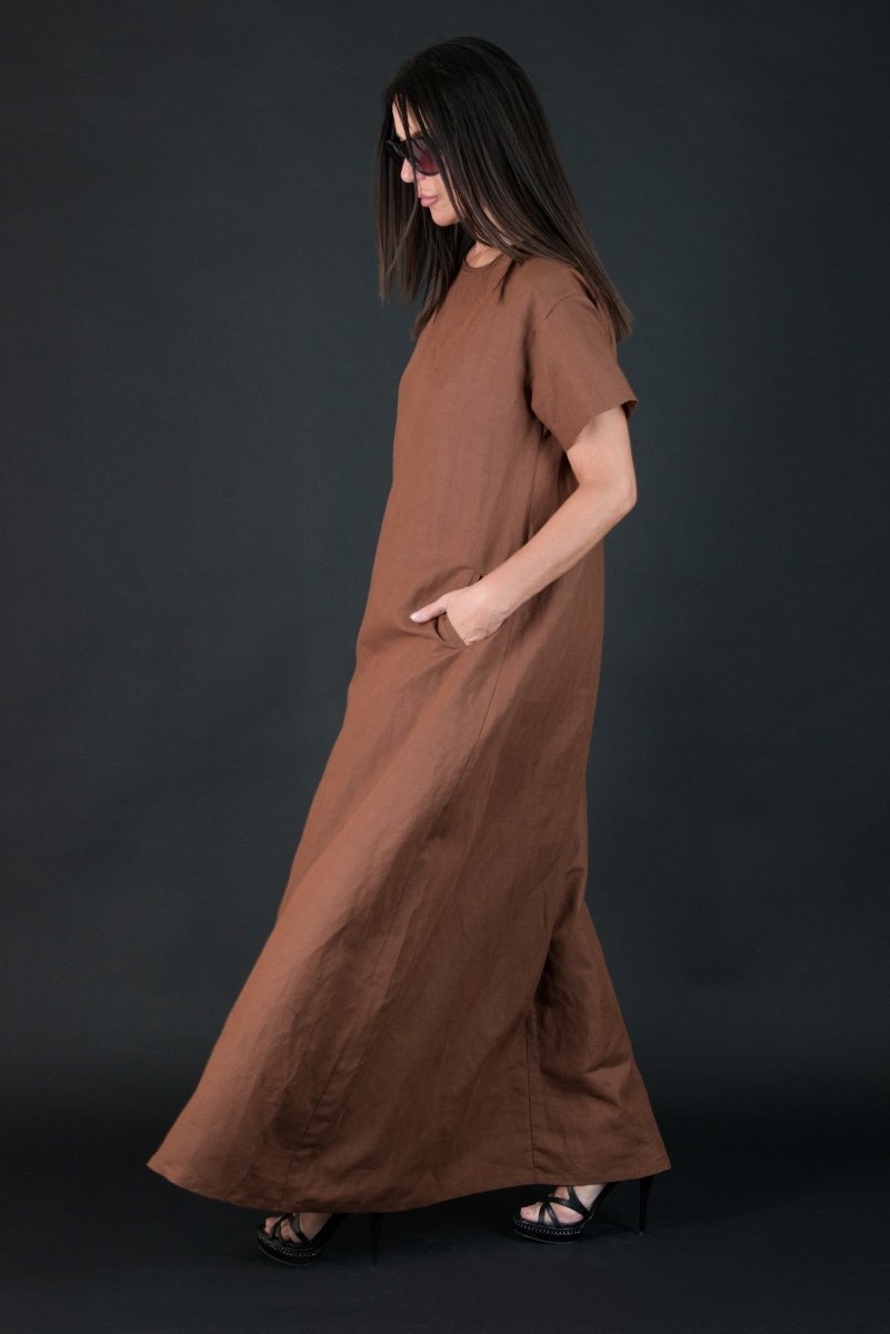 Long Linen summer Dress RENEE - EUG Fashion EugFashion 