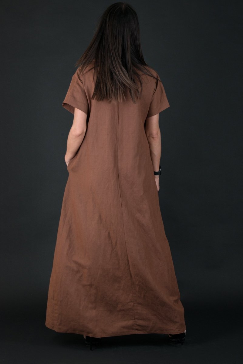 Long Linen summer Dress RENEE - EUG Fashion