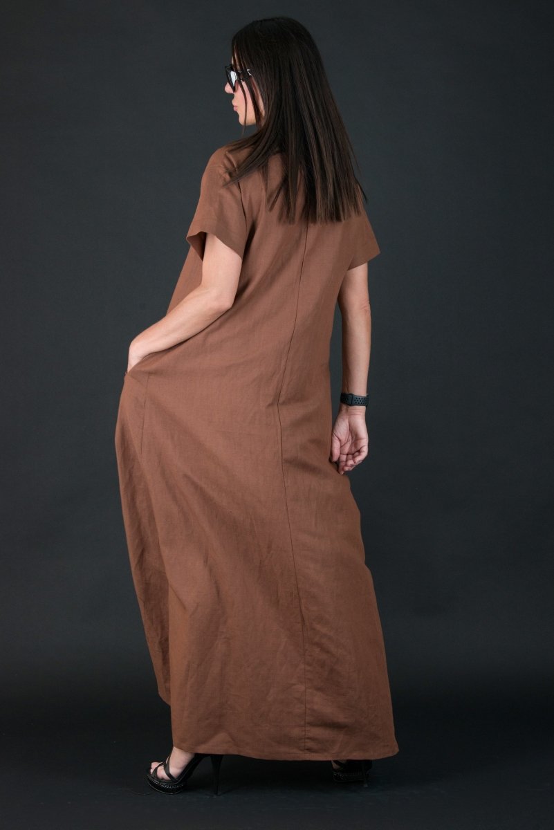 Long Linen summer Dress RENEE - EUG Fashion