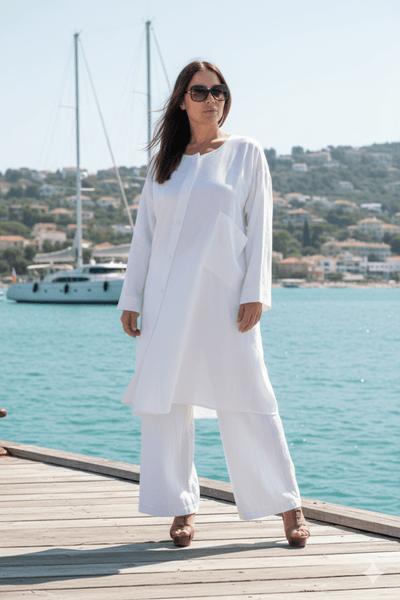 Long Linen Top Claudia - EUG Fashion EugFashion 