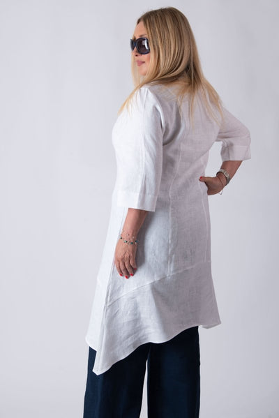 Long Linen Tunic EFFE - EUG Fashion EugFashion 