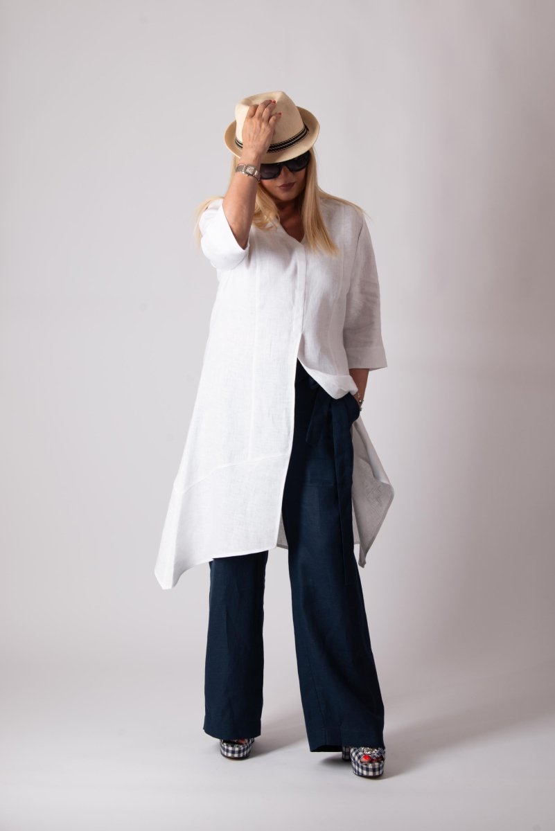 Long Linen Tunic EFFE - EUG FASHION EugFashion 