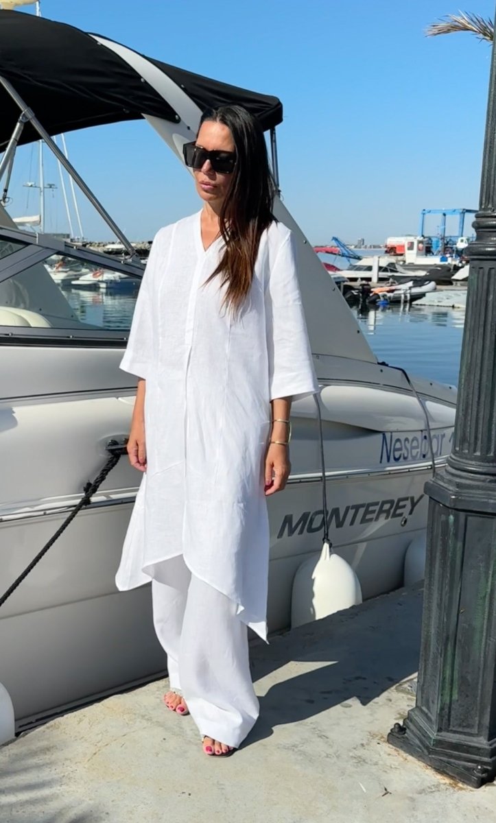 Long Linen Tunic EFFE - EUG Fashion EugFashion 