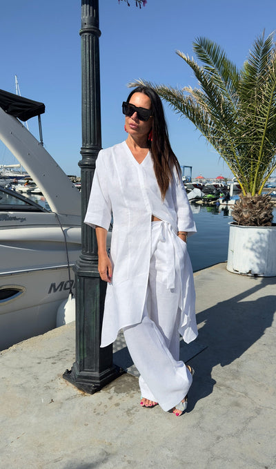 LONG LINEN TUNIC EFFE - EUG FASHION EugFashion 